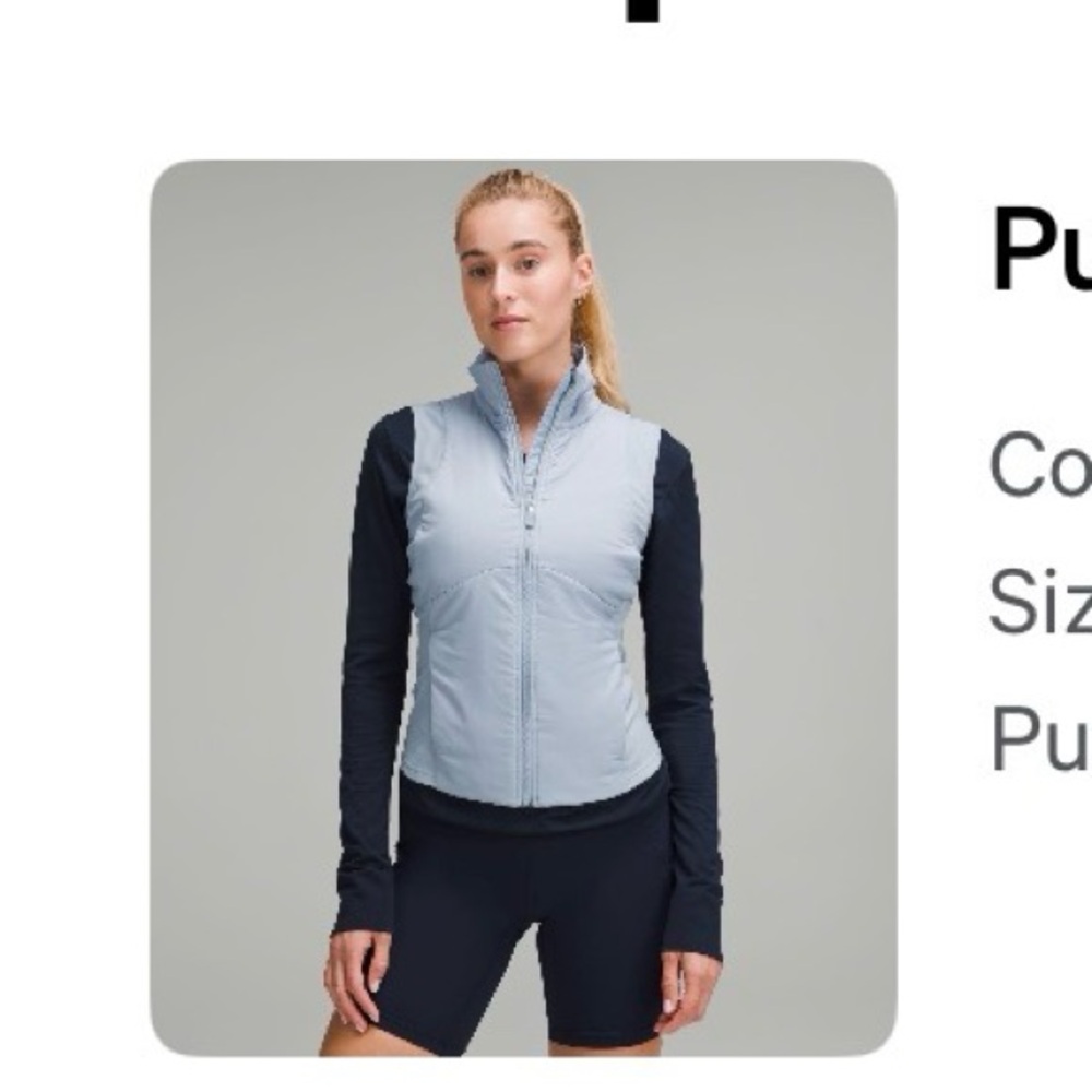 Chambray Blue Sleeveless Lululemom Vest